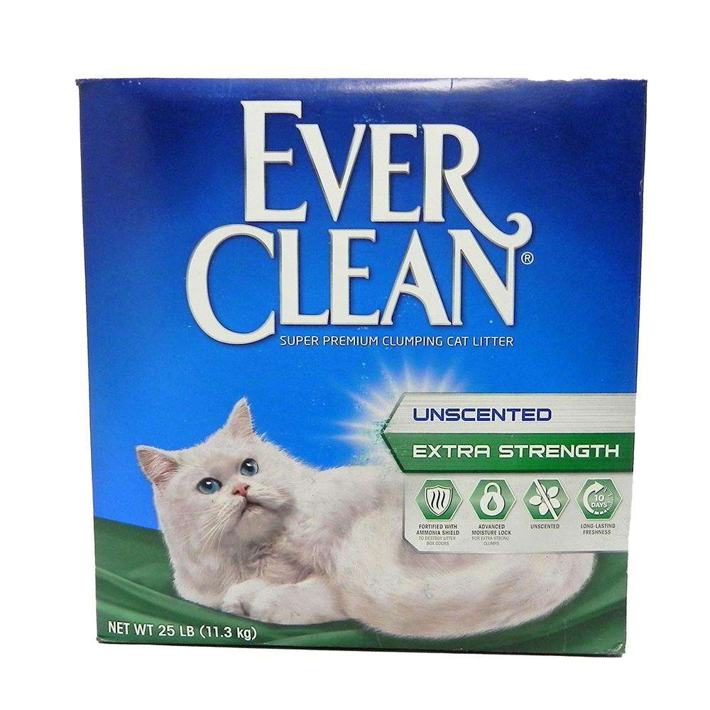 Ever Clean Cat Litter Extra Strength 25 lb Cat Litter Pans and