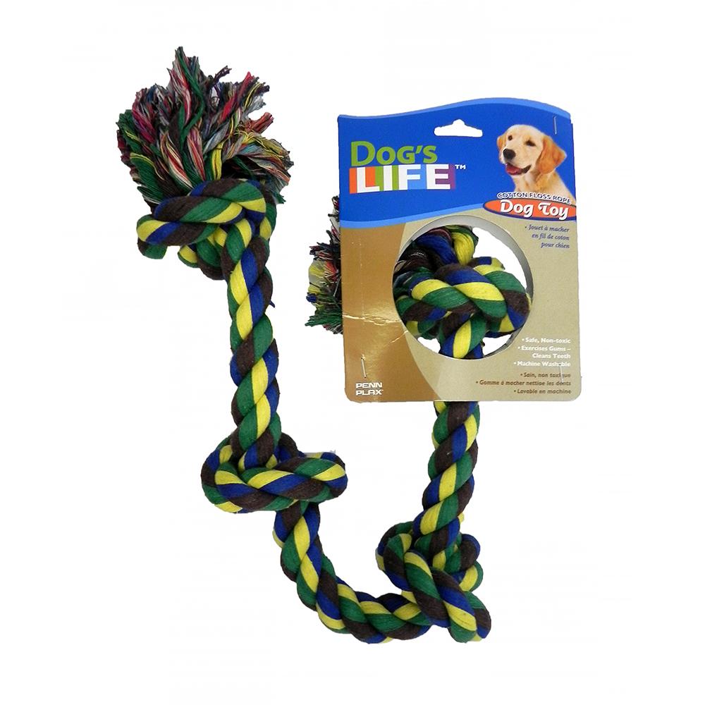 Rope Tug 4Knot Color Large Dog Toy