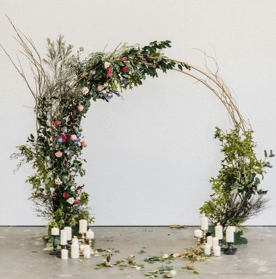 Round Circular Wedding Arches & Backgrounds Arc Divine