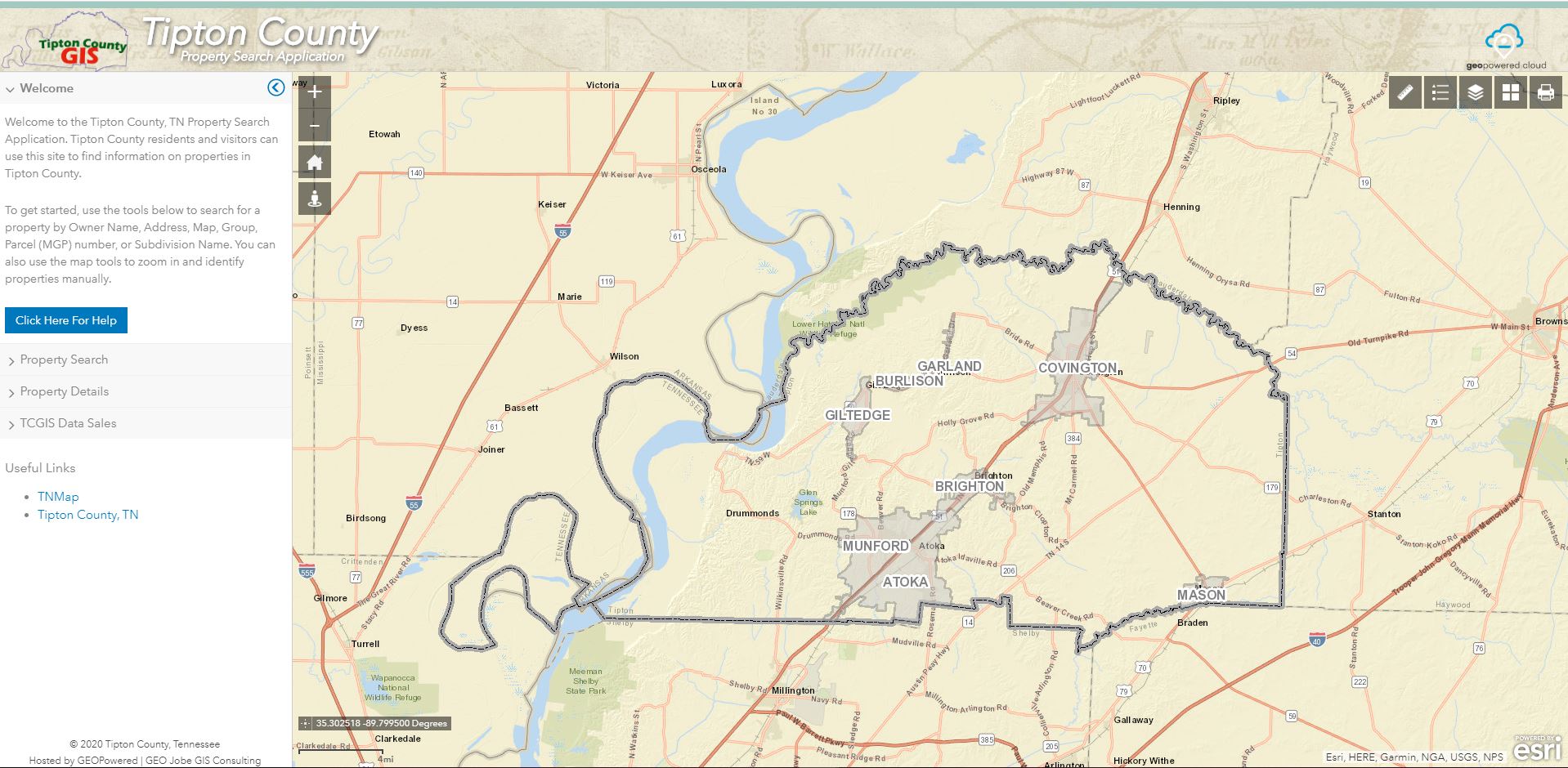 Tipton County GIS Geo Hub