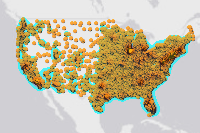 Map Of Mcdonald's In The Us Mcdonald's Restaurant Locations Heat Map - Overview