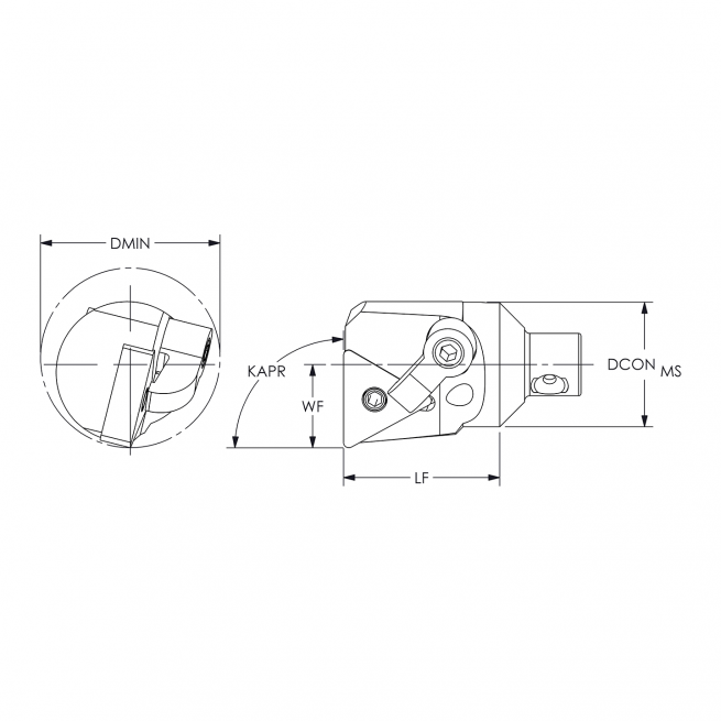 MH32 MTFNR4 Ø2" MODULAR HEAD ARCH Cutting Tools