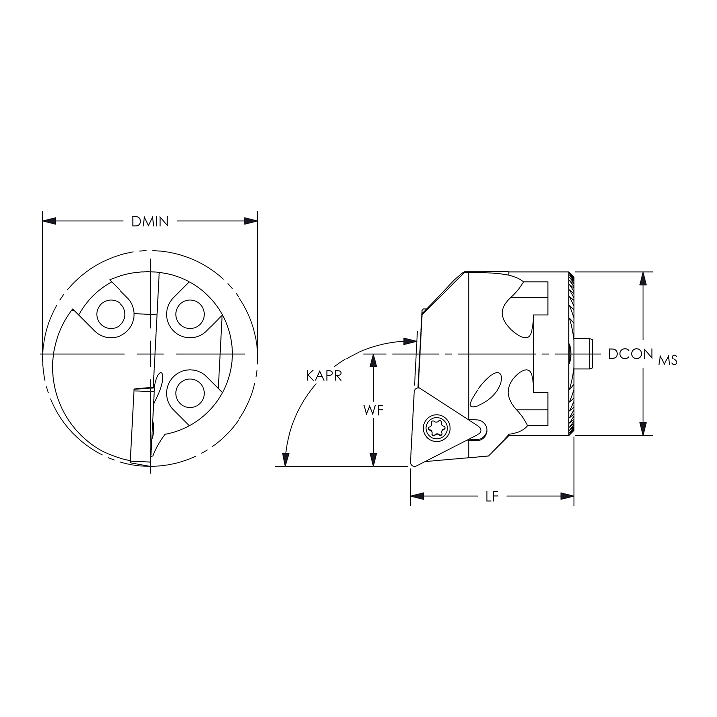 SH16 STUCR2 Ø1" CHATTER FREE SERRATED MODULAR HEAD ARCH Cutting Tools