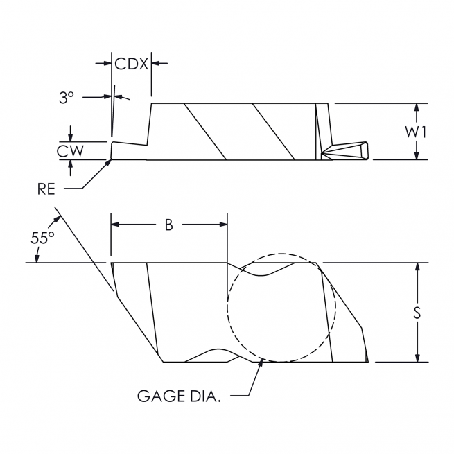 NG3L W.062 TOP NOTCH GROOVING INSERT ARCH Cutting Tools