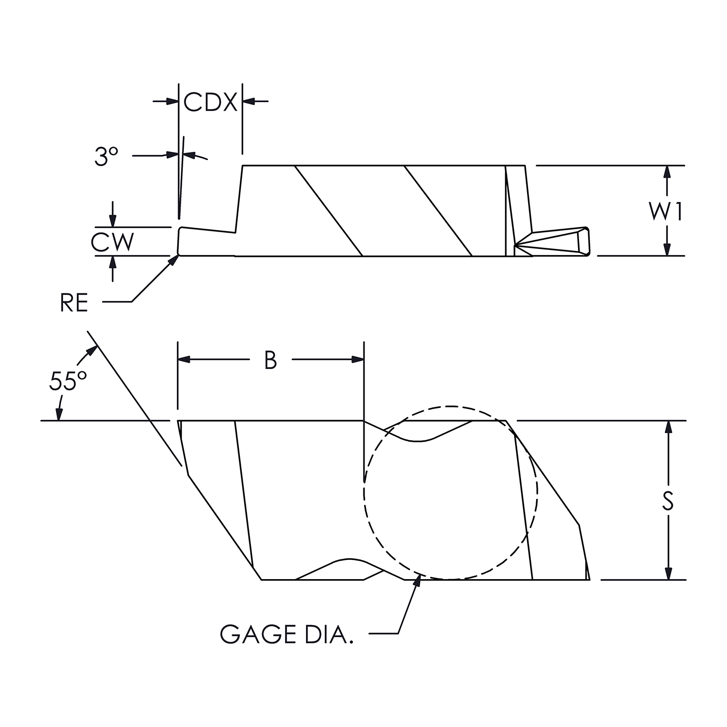 NG3R W.094 GROOVING INSERT ARCH Cutting Tools