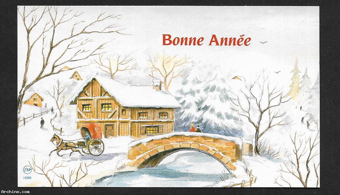Bonne Année Carte Postale Bonne Année carte postale 8X13 cm env / Archine