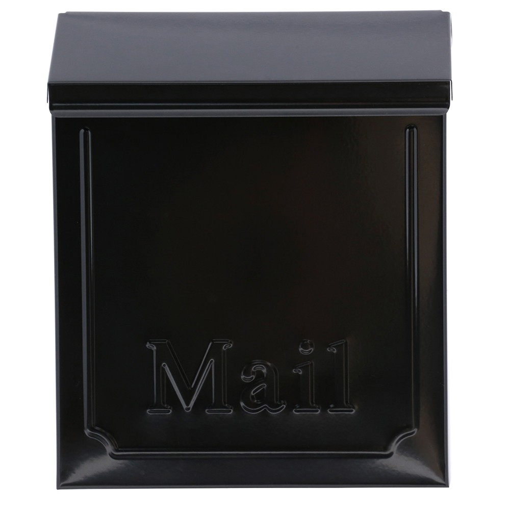 Townhouse Locking Wall Mount Mailbox Black Architectural Mailboxes
