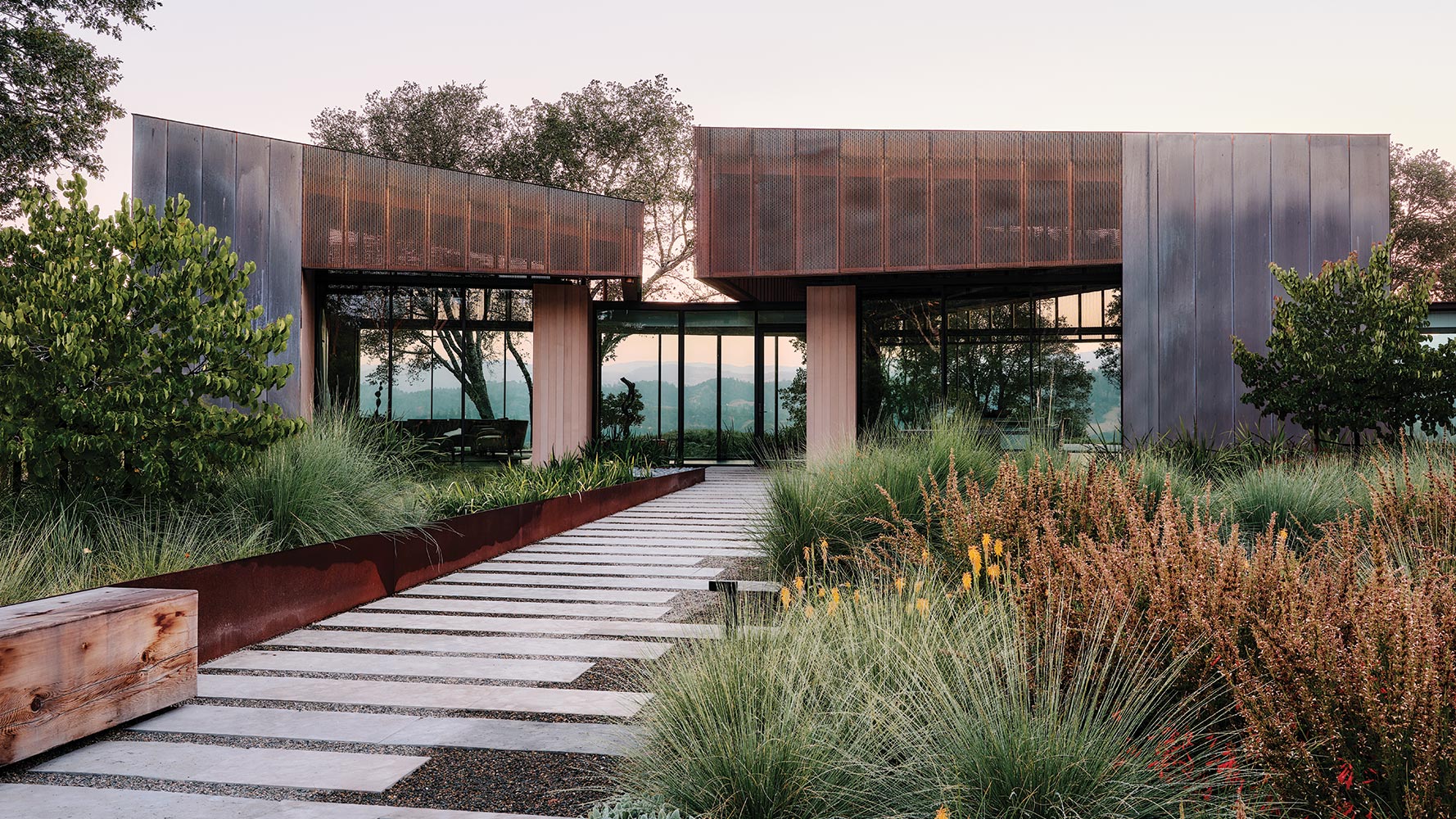 Field Architecture Composes a CopperClad Retreat in California's Wine Country Architectural