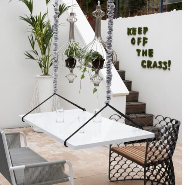 25 Amazing DIY Hanging Table Ideas