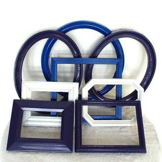 30 Beautiful Painted Vintage Picture Frames