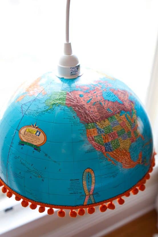 20 Creative DIY Repurposed Globe Ideas