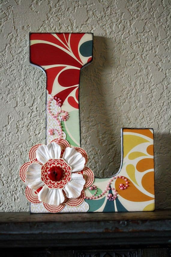 30 Blooming DIY Monogram Letter Ideas