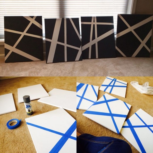 25 Creative and Easy DIY Canvas Wall Art Ideas