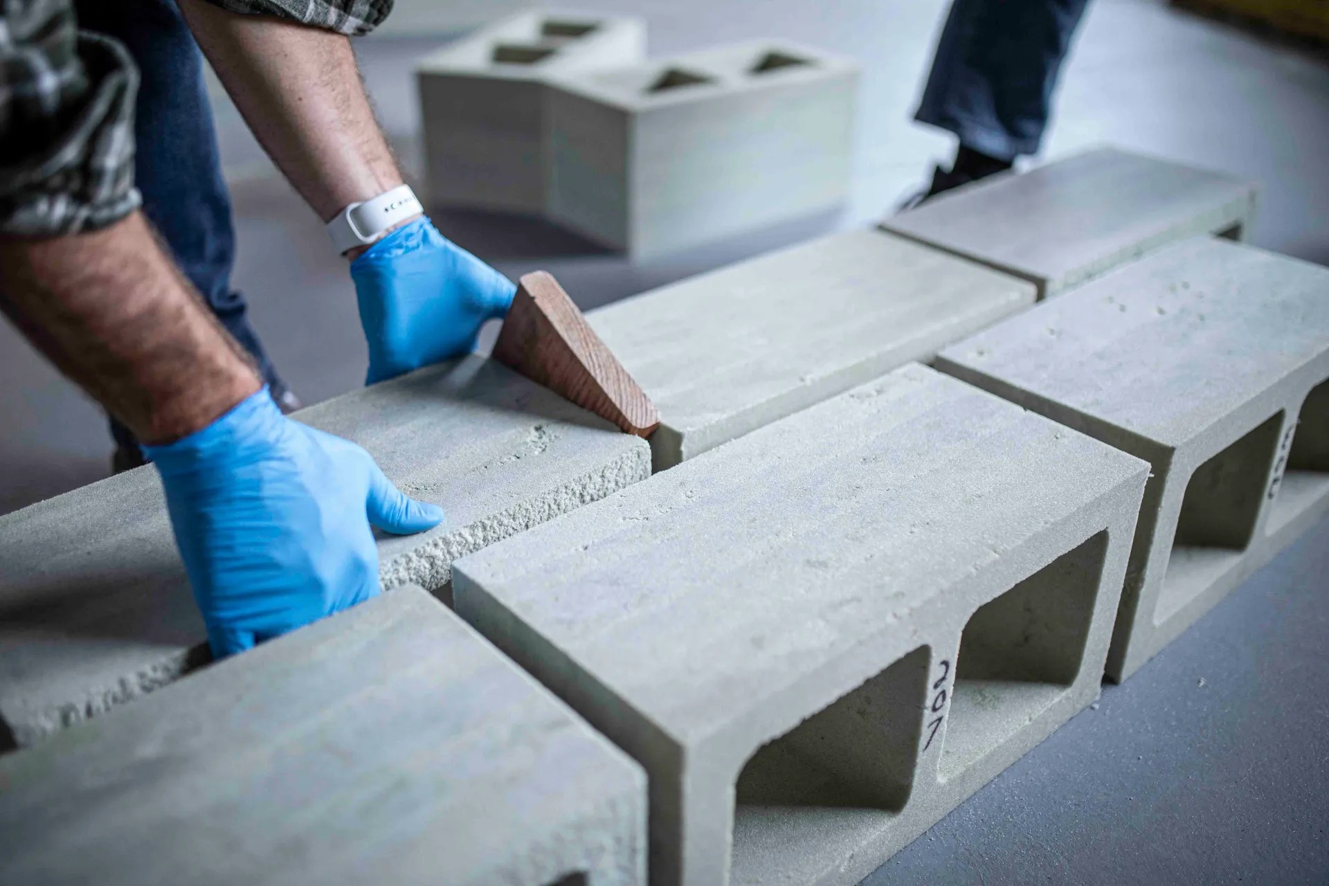 AlgaeBased Concrete Bricks Prometheus Materials Leads Sustainable