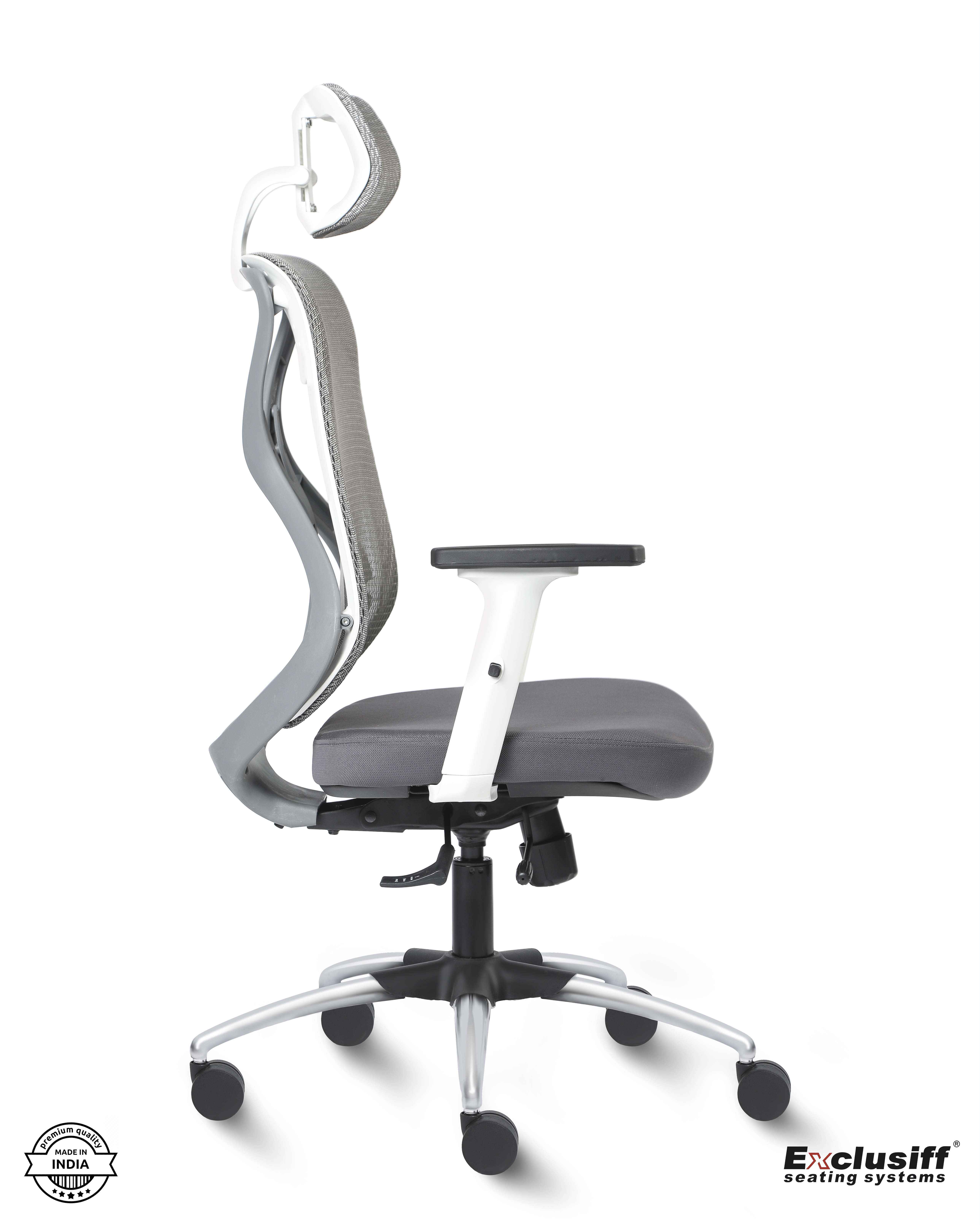 Exclusiff ® Zen Grey High Back Ergonomic Office Chair