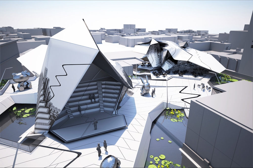 Architect Tom really lets loose with this space ship of a