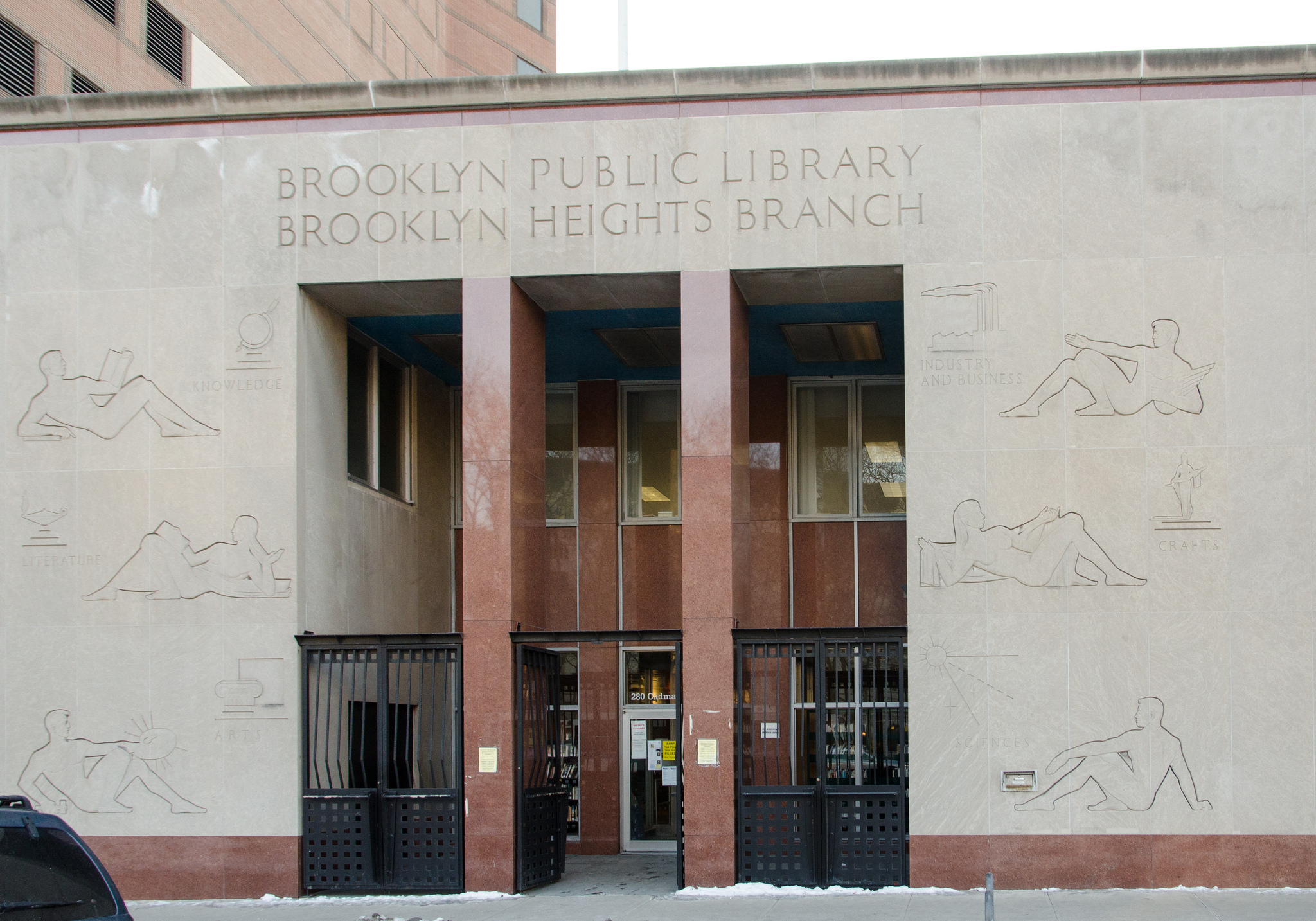 Here's where Brooklyn Public Library's frontdoor art will go