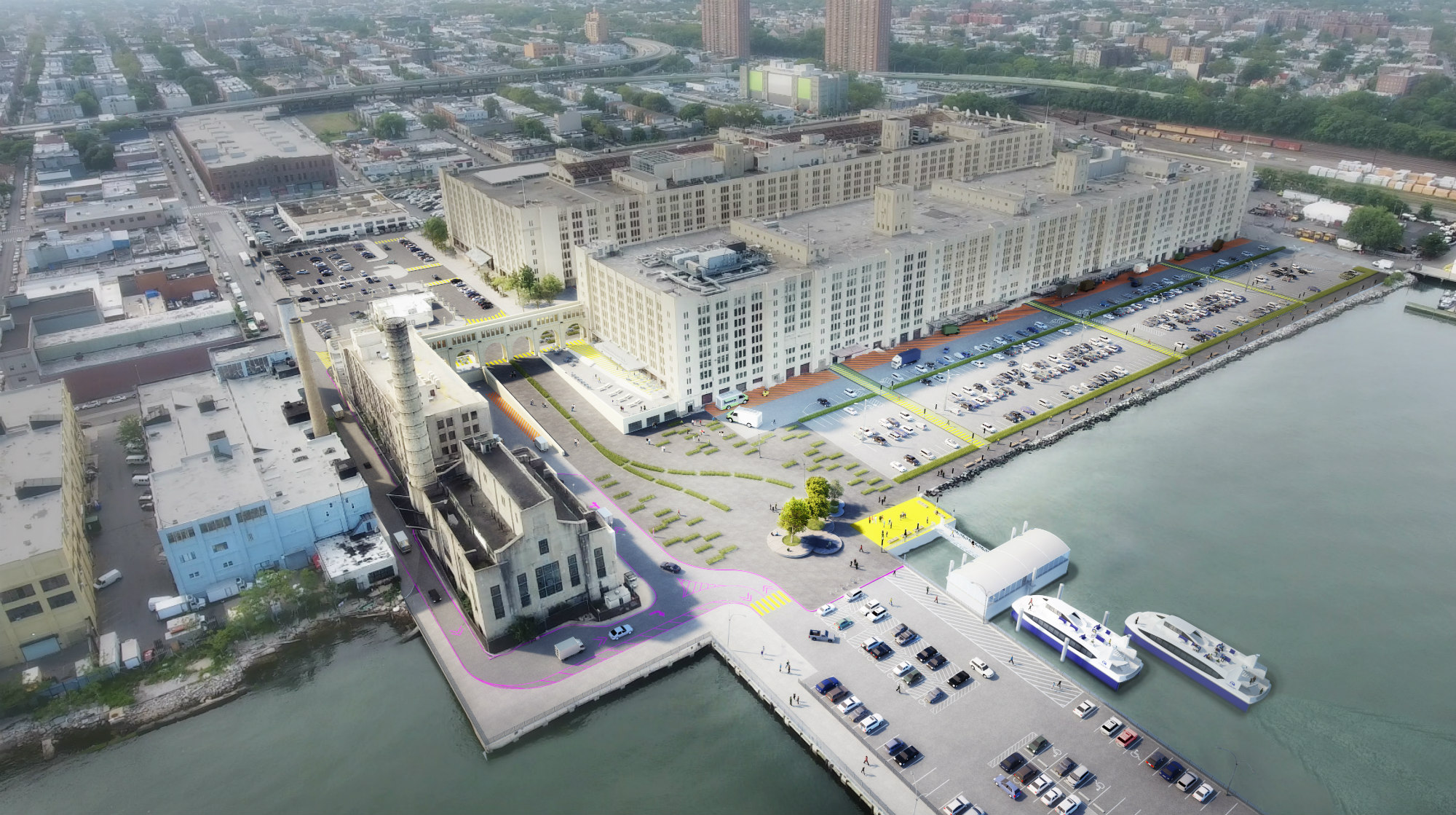 New renderings released of Brooklyn Army Terminal's landscape redesign