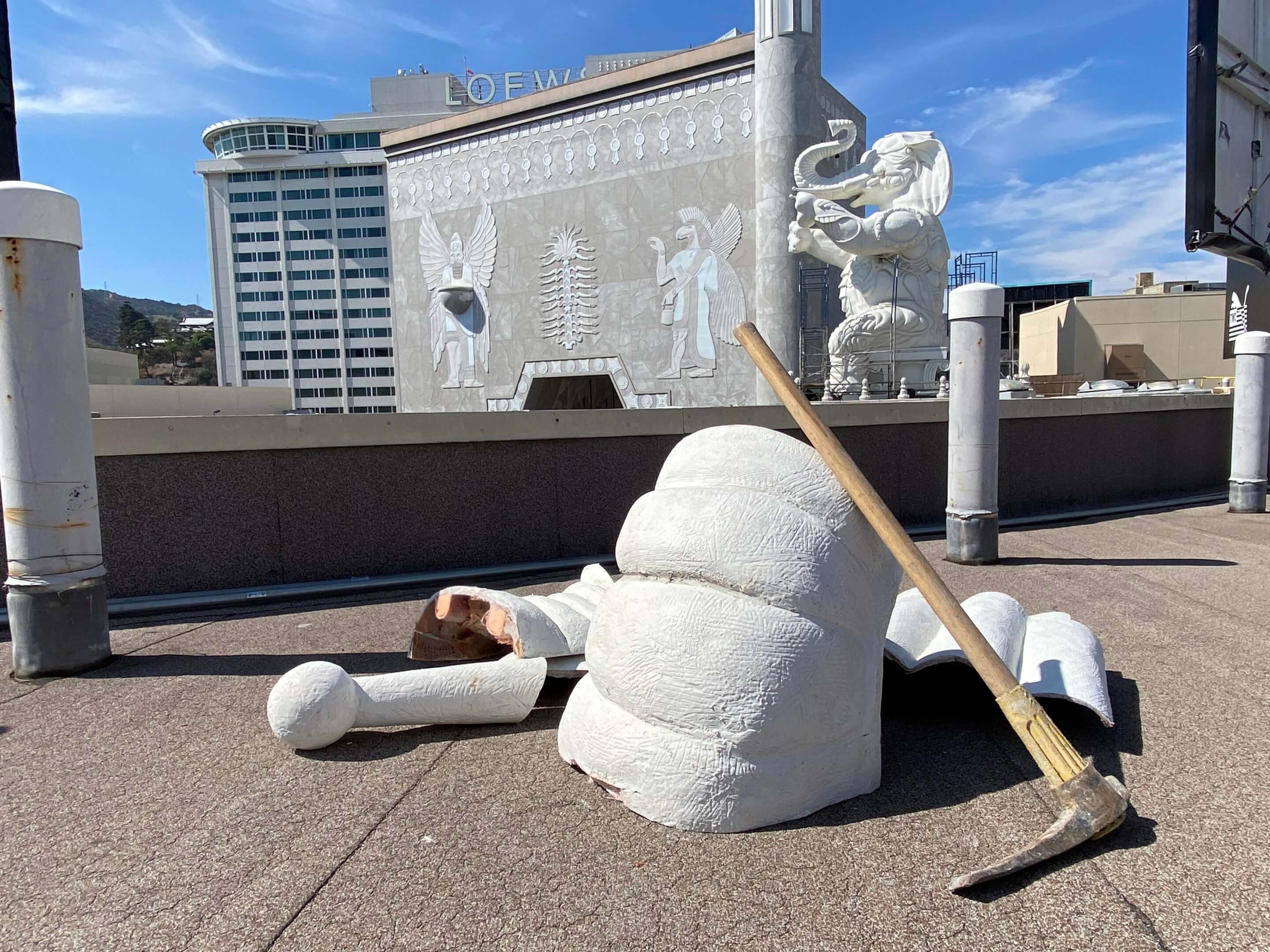 Controversial sculptures at Hollywood & Highland removed during 100