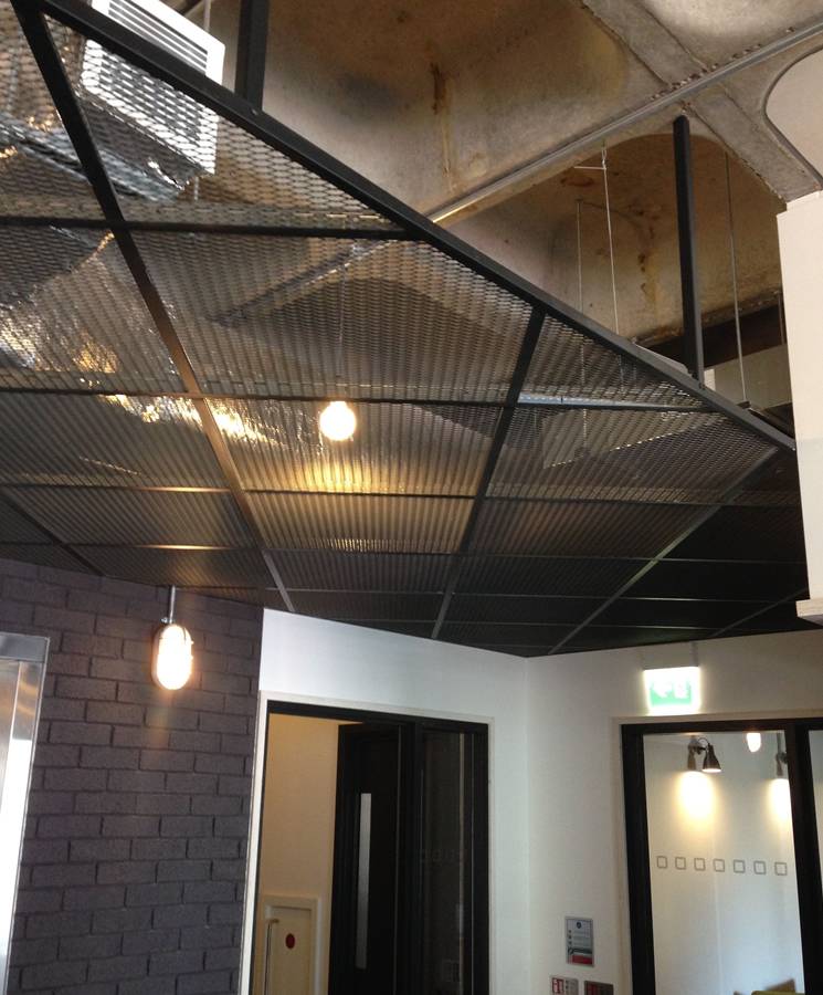 Expanded Metal Ceiling Panels for New or Refurbished Buildings