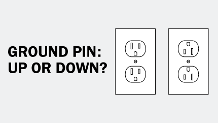 Outlet Ground Pin Up or Down? - Archtoolbox