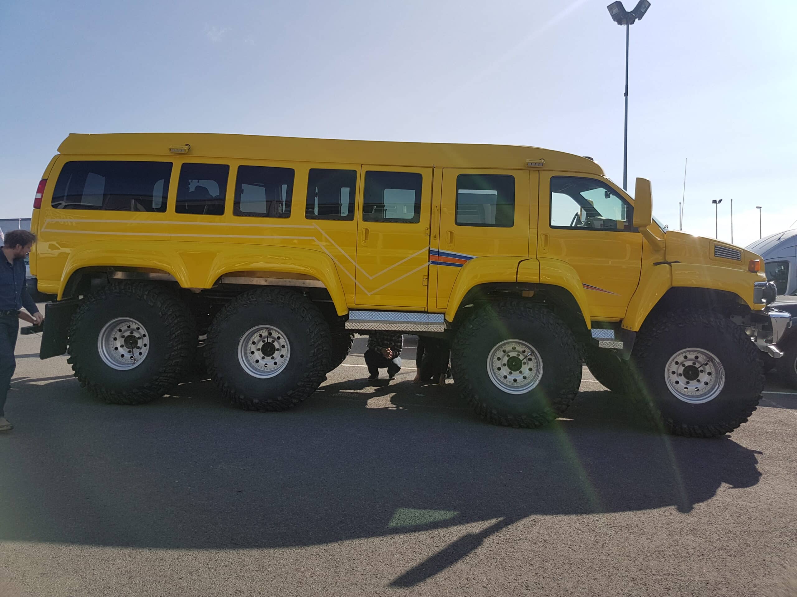 A big visitor at the Arctic Trucks HQ in Iceland Arctic Trucks Experience