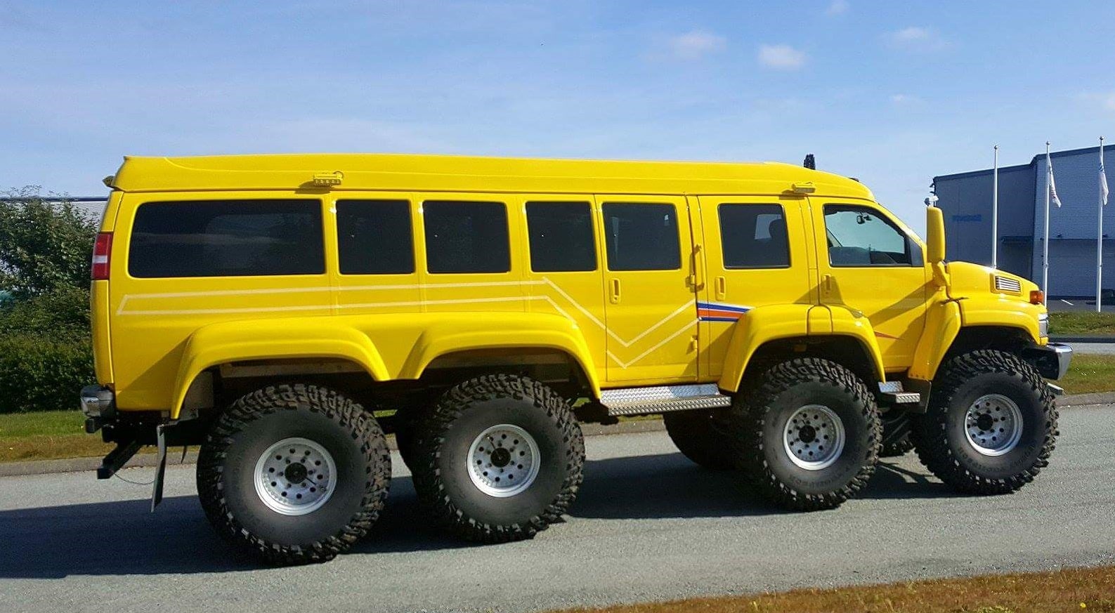 A big visitor at the Arctic Trucks HQ in Iceland Arctic Trucks Experience