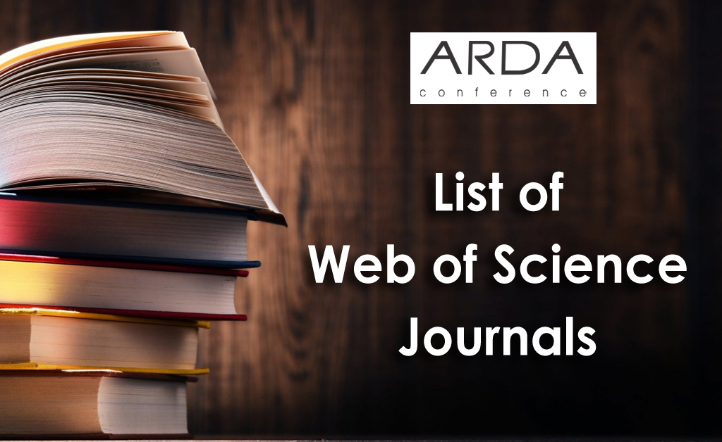 Isi Journal List 2023 List Of Web Of Science Journals 2022 | Arda Publications