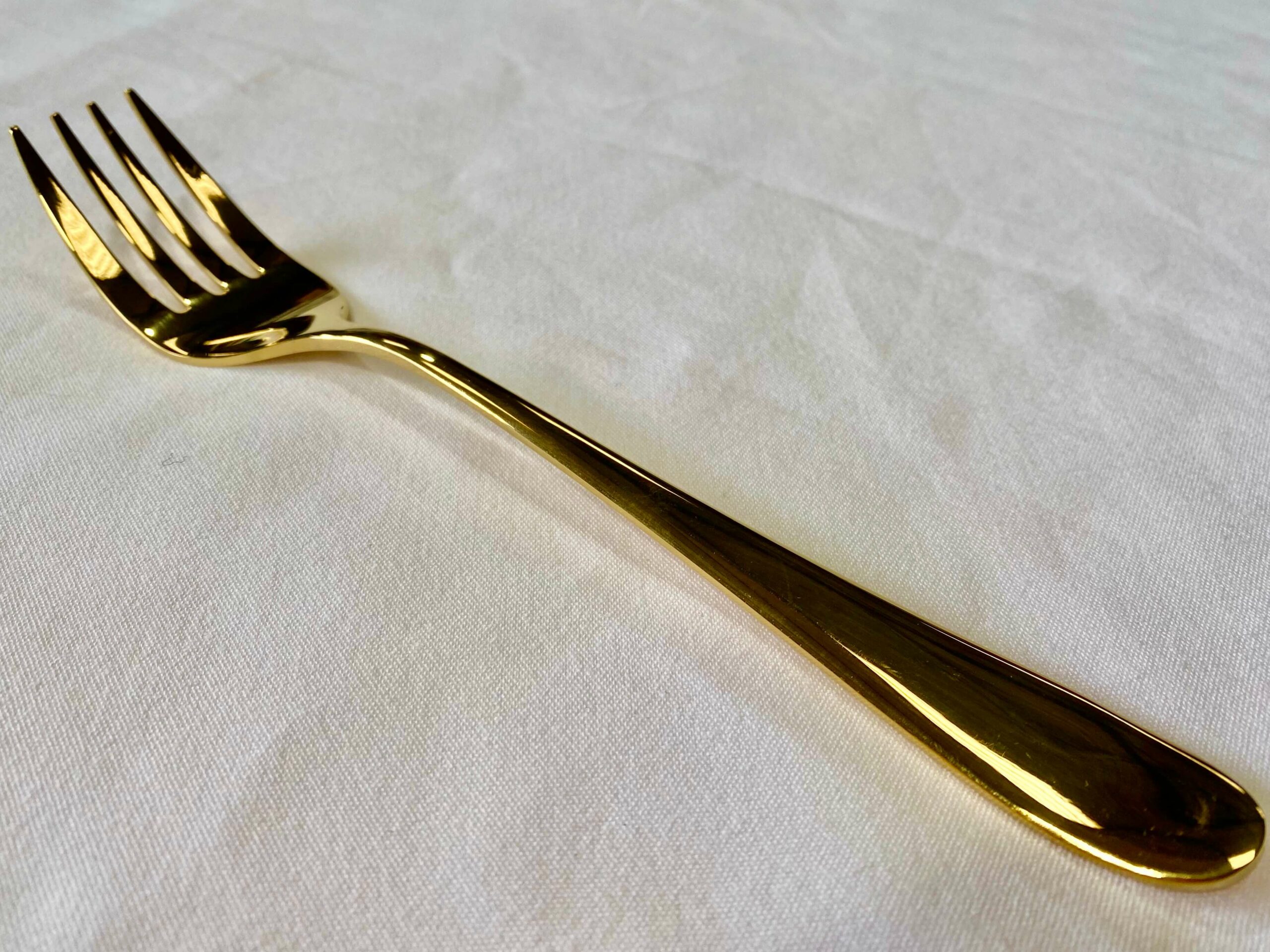 Gold Serving Fork Cutlery Hire, Gold Cutlery Hire Arden Hire