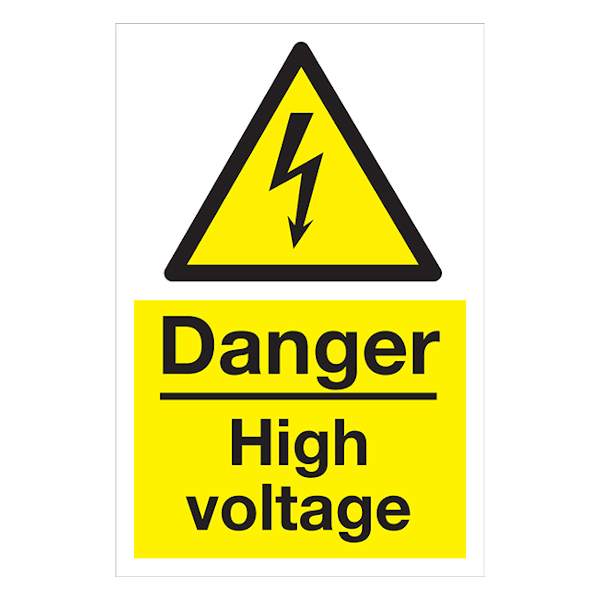 Danger High Voltage Safety Sign 200x300mm