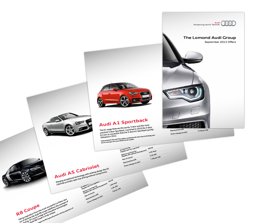 Lomond Audi September 2013 Offers Ardmore Advertising