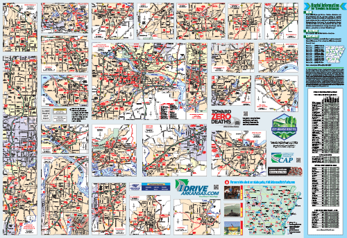 Arkansas State Highway (Tourist) Map - Arkansas Department of