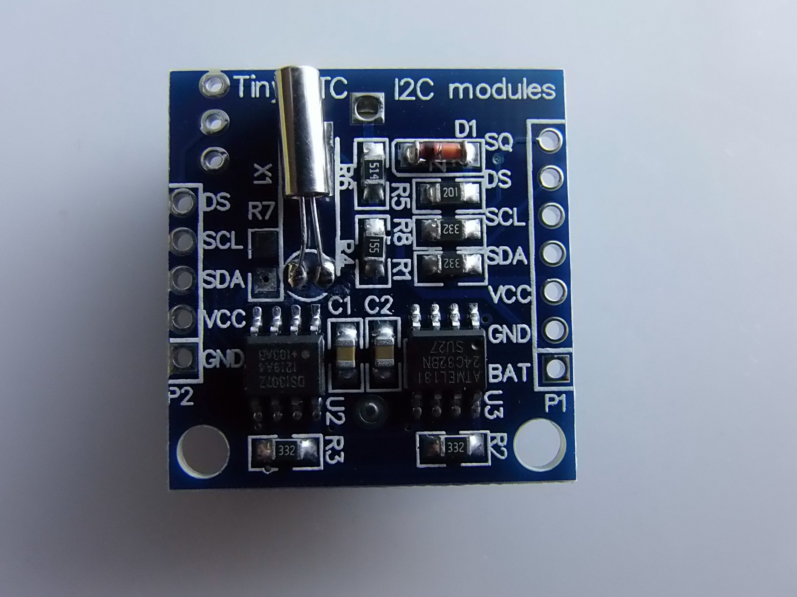 Arduino Real Time Clock Modulo  I2C RTC DS1307 AT24C32 Real Time Clock Modulo For AVR ARM PIC SMD + Batteria Arduino Real Time Clock Modulo I2C RTC DS1307 AT24C32 Real Time Clock Modulo For AVR ARM PIC SMD + Batteria