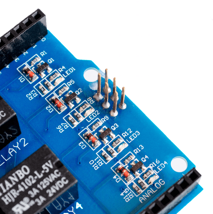 Four Canali Relè Shield 5V 4 Canali 4CH Relè Shield Modulo per Arduino Four Canali Relè Shield 5V 4 Canali 4CH Relè Shield Modulo per Arduino