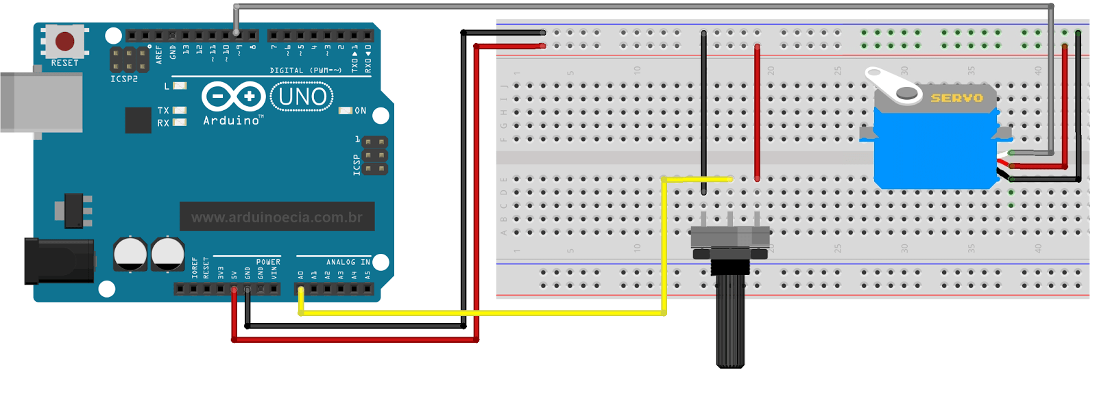 Como usar um servo motor com Arduino Arduino e Cia