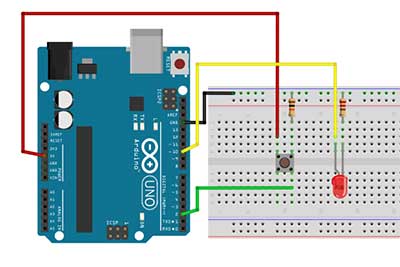 Using Simple Pushbutton Switches to Light Up LEDs