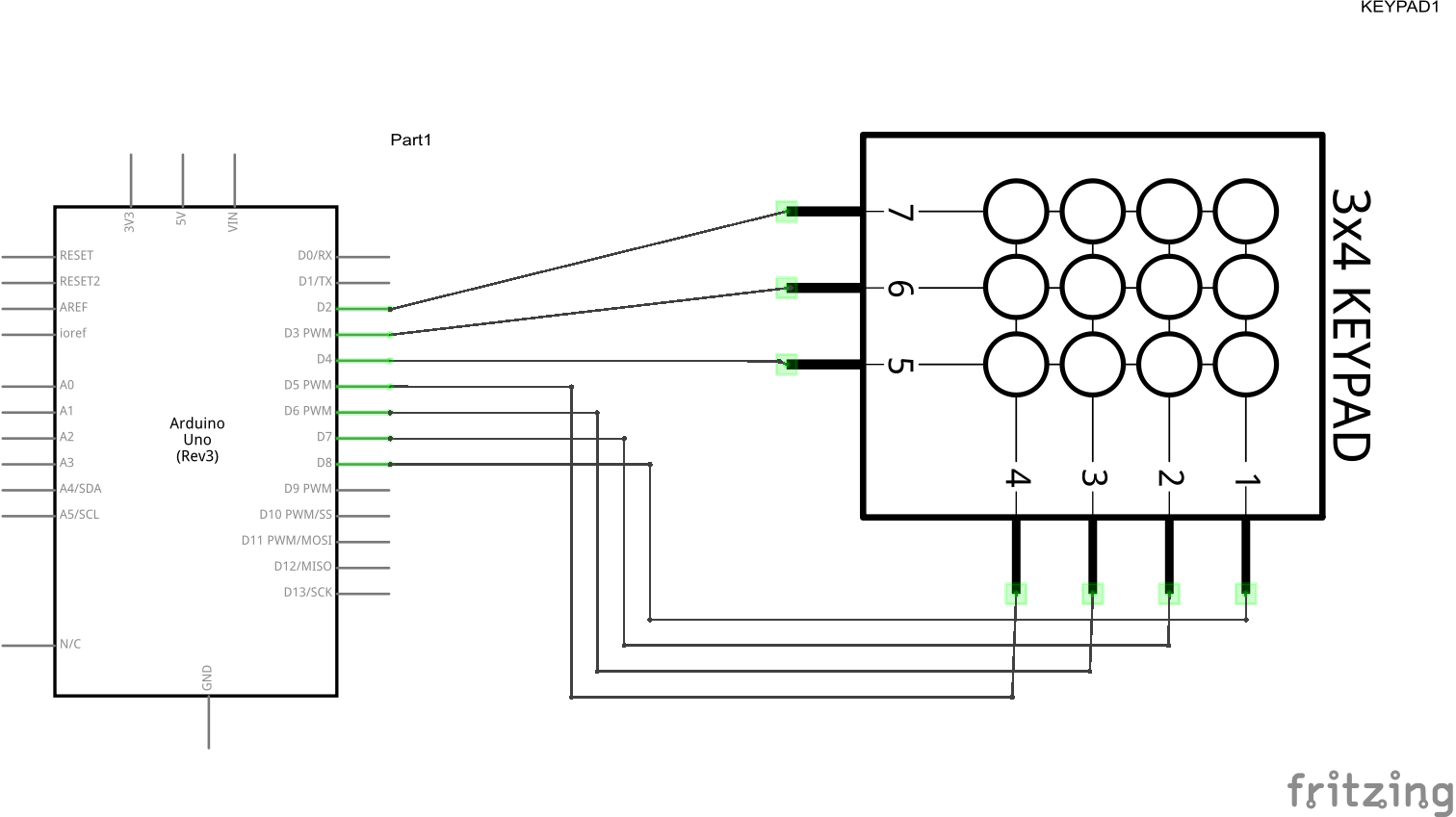 Arduino and a numeric keypad Arduino Learning