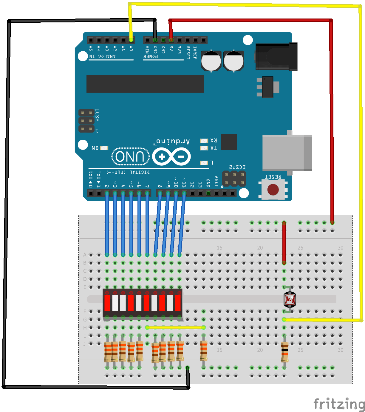 Arduino simple light meter Arduino Learning