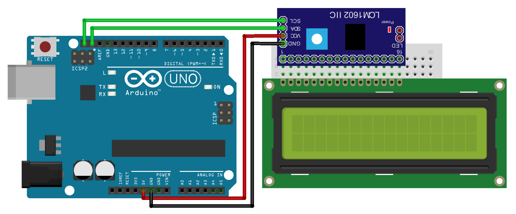 Displaying custom characters on an I2C LCD with an Arduino Arduino