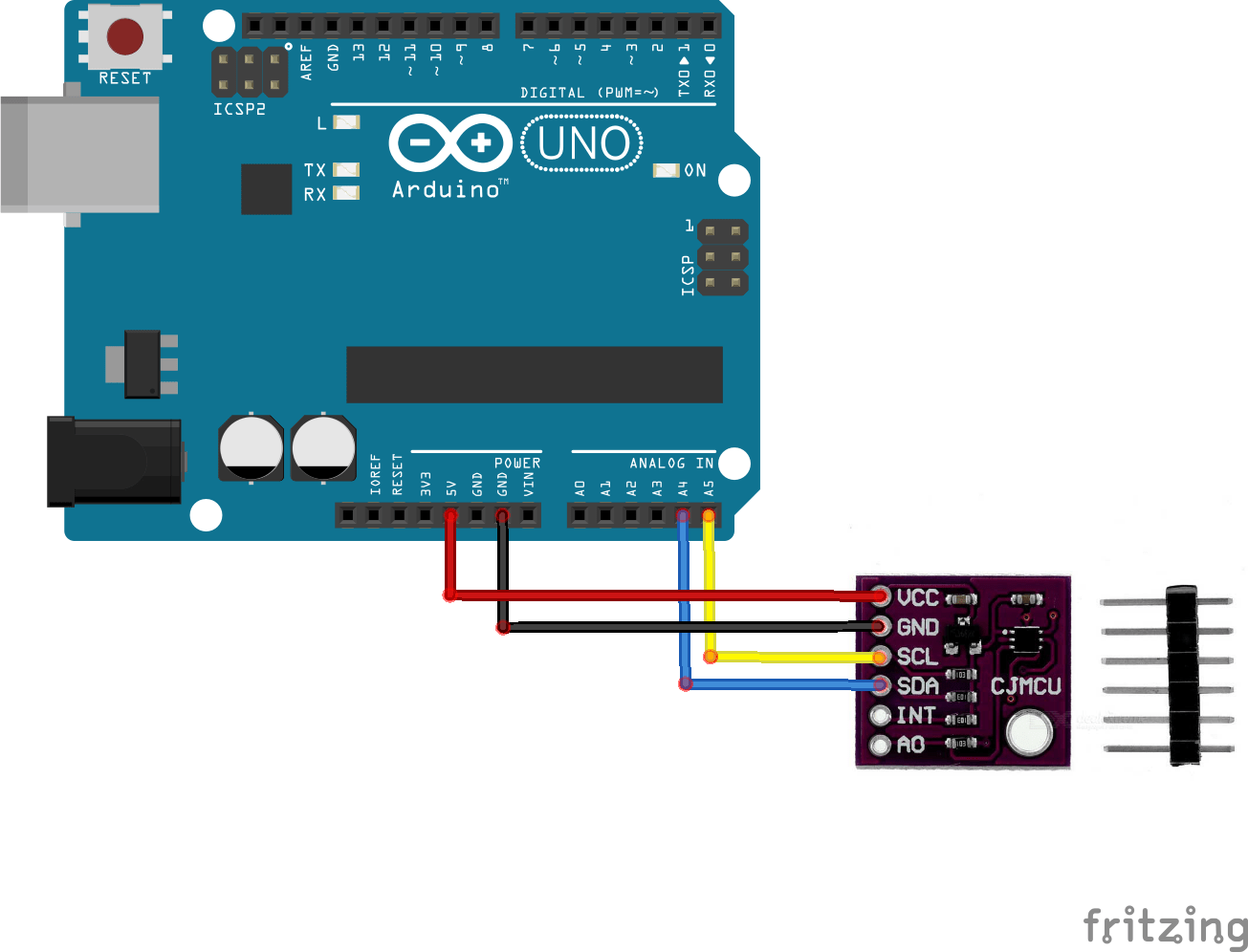 Arduino Uno and MAX44009 ambient light sensor example Arduino Projects