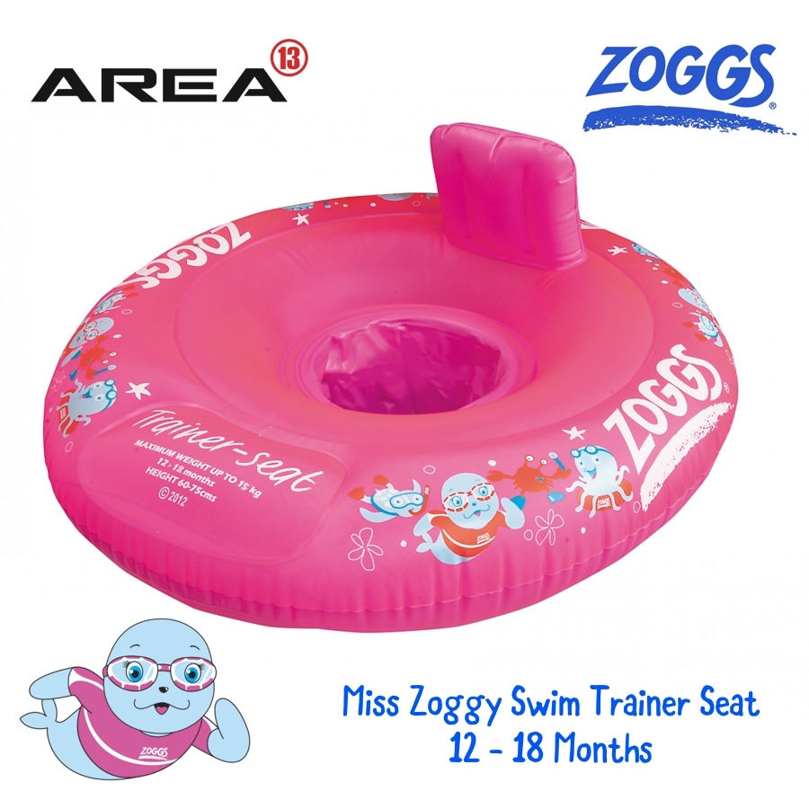 Zoggs Miss Zoggy Trainer Swim Seat 12 18 Months, Baby Swim Seat, Children's Swim ring