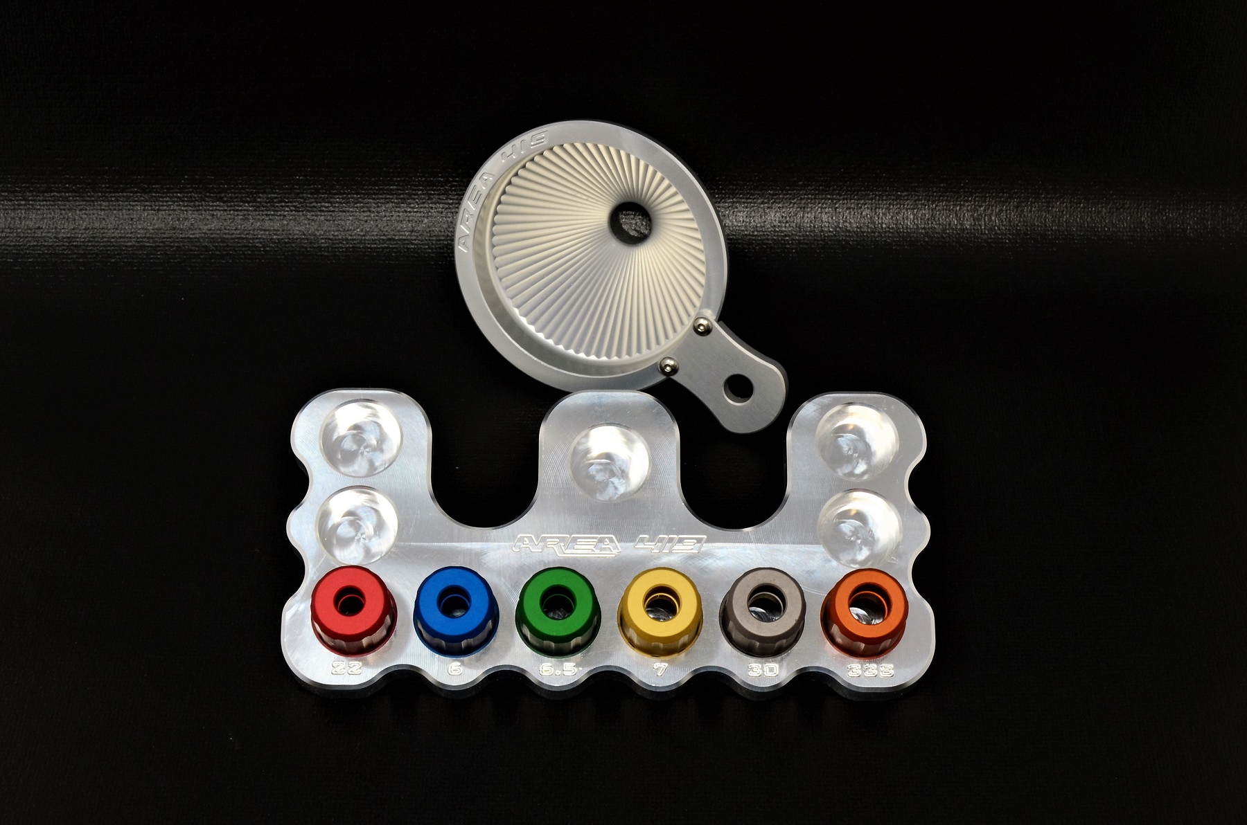 Area 419 Aluminum Reloading Funnel Kit With Interchangeable Heads