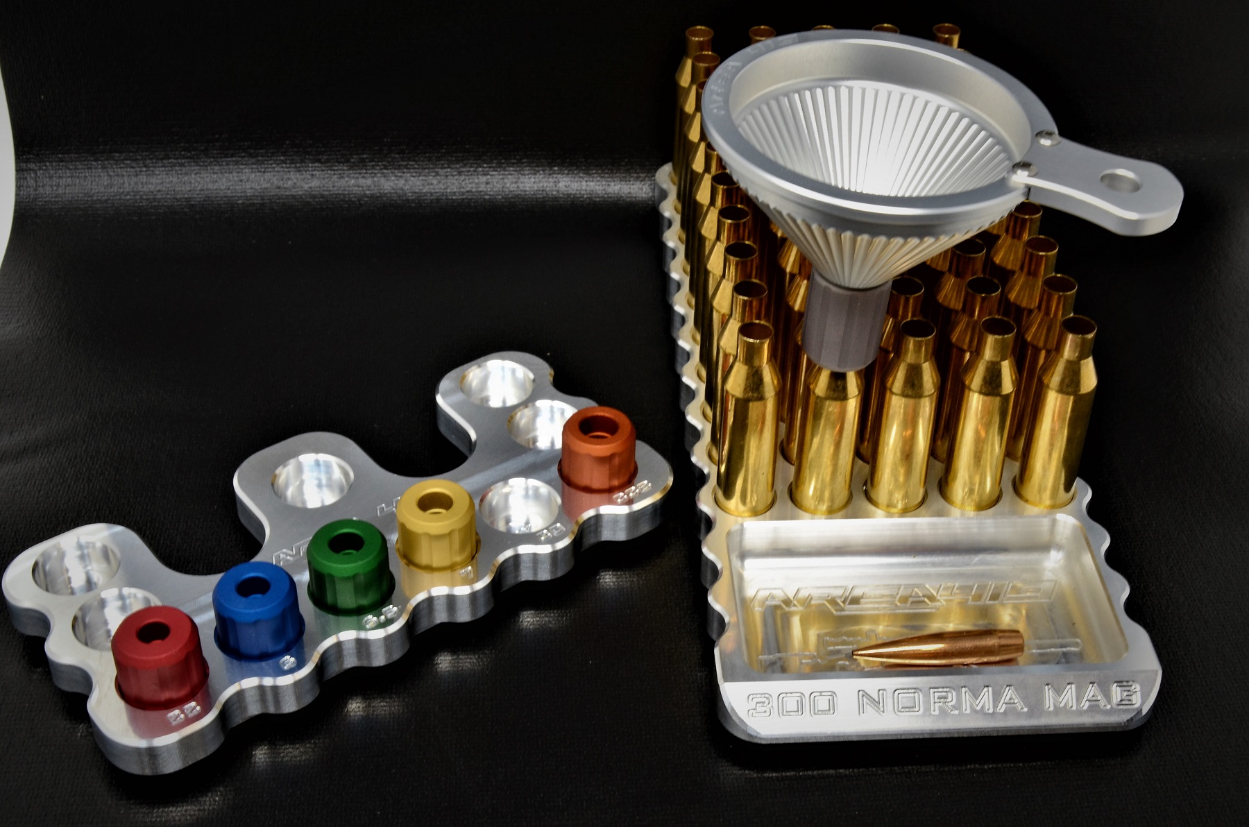 Area 419 Aluminum Reloading Funnel Kit With Interchangeable Heads