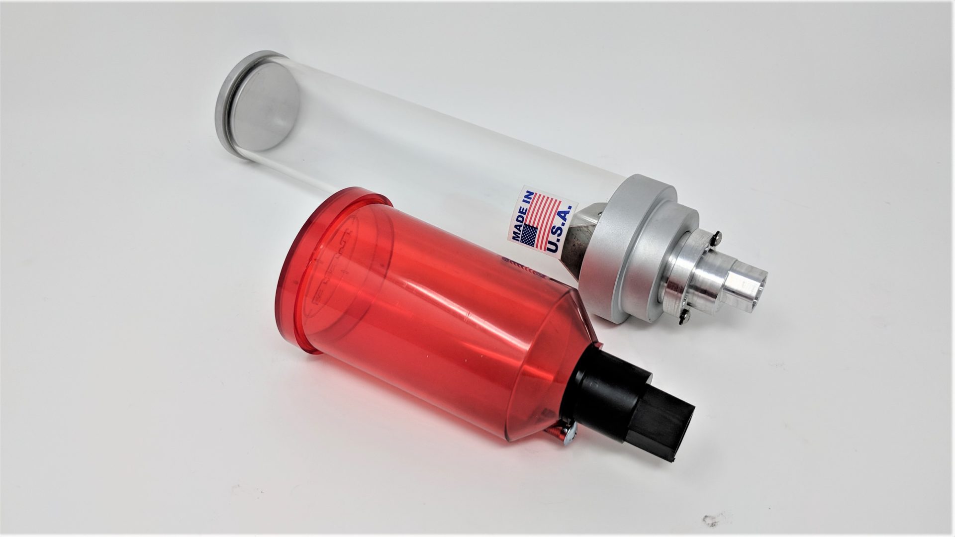 Pyrex Hopper with Shutoff Valve for Lee Perfect Powder Measure