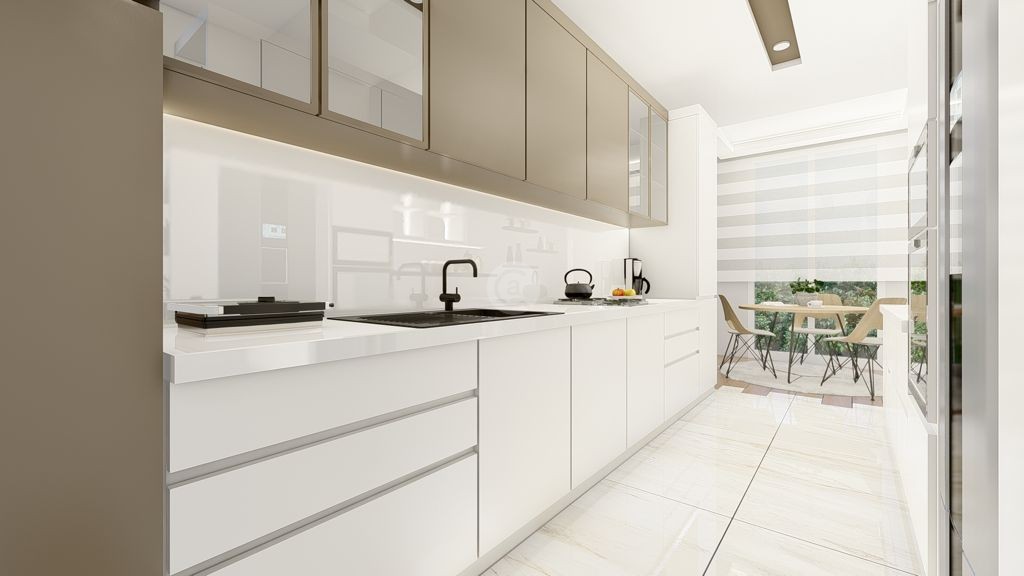 Sea view flats for sale in Cengelkoy Uskudar Istanbul Area İstanbul