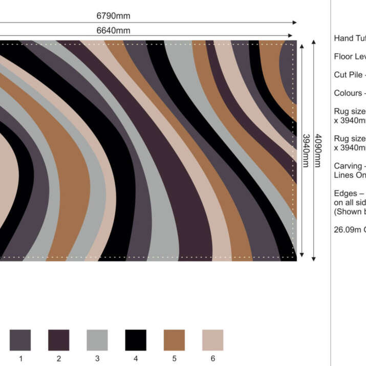 CAD Hand Tufted Rug Design Plans Area Rugs & Carpets