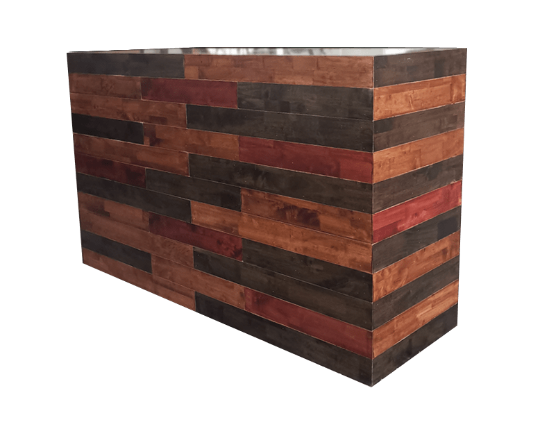 Rustic Wooden Bar Rental in Dubai, Abu Dhabi, UAE