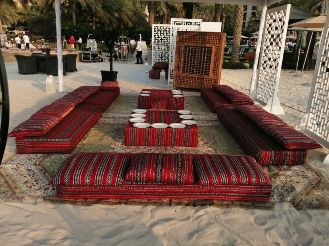 Arabic Majlis Low Table Furniture Rentals in Dubai Abu Dhabi UAE