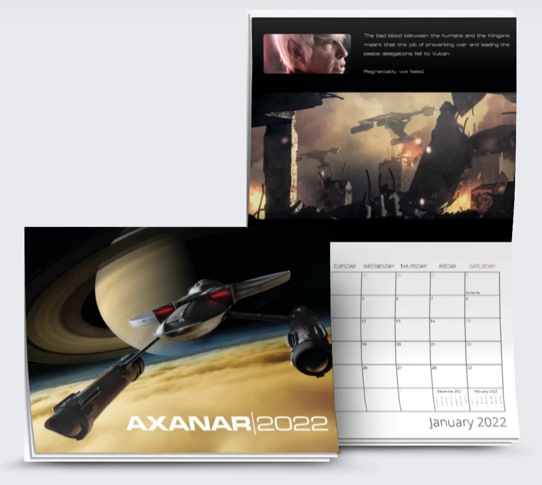 Axanar Calendar 2022 – Signed And Numbered Limited Edition (250) & Unsigned  Version – Ares Studios