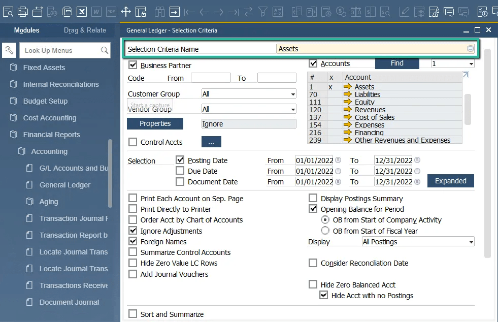 How to Save Selection Criteria in your Reports SAP Business One SAP